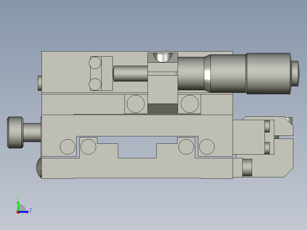 PrecisionSlideMisumi(XYCRS60)左视图