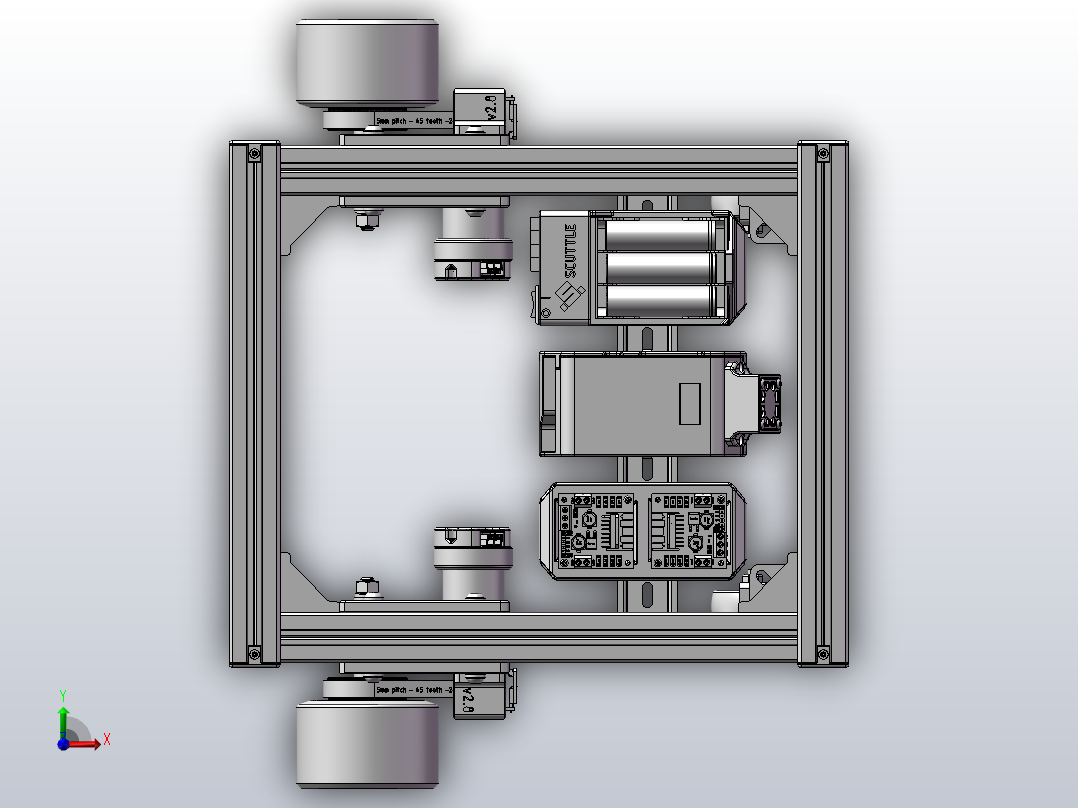 移动机器人前视图