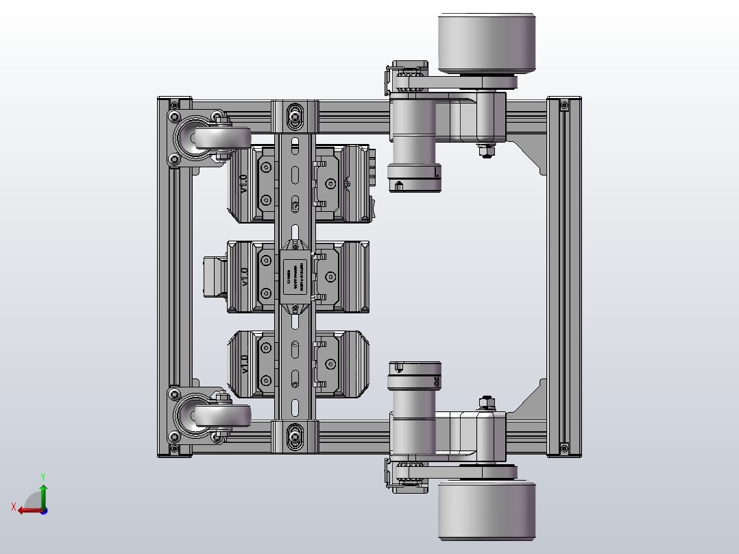 移动机器人后视图