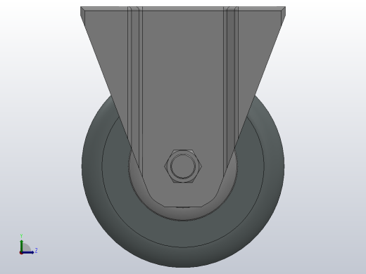 Z01-02-160-314G普通工业轮[Z01-02-100-314G]脚轮左视缩略图