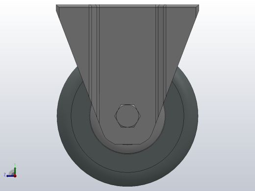 Z01-02-160-314G普通工业轮[Z01-02-100-314G]脚轮右视缩略图