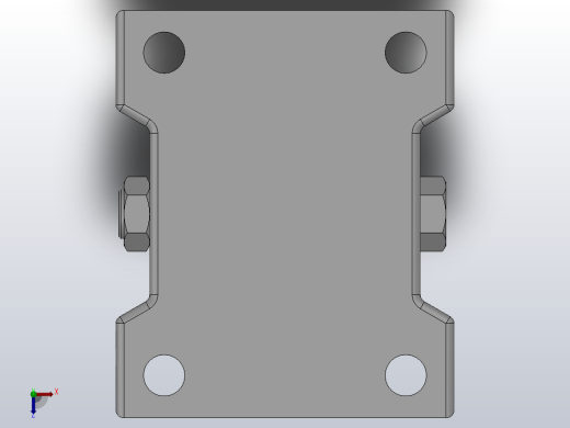 Z01-02-160-314G普通工业轮[Z01-02-100-314G]脚轮俯视缩略图