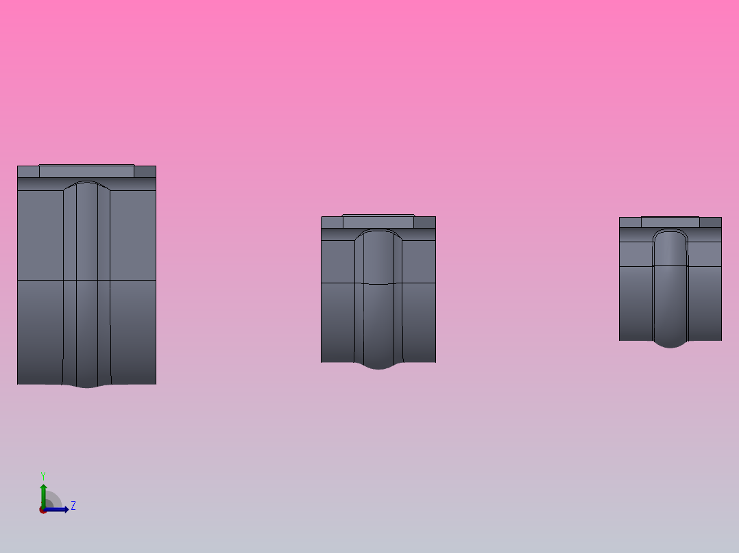 卡箍卡管夹左视图