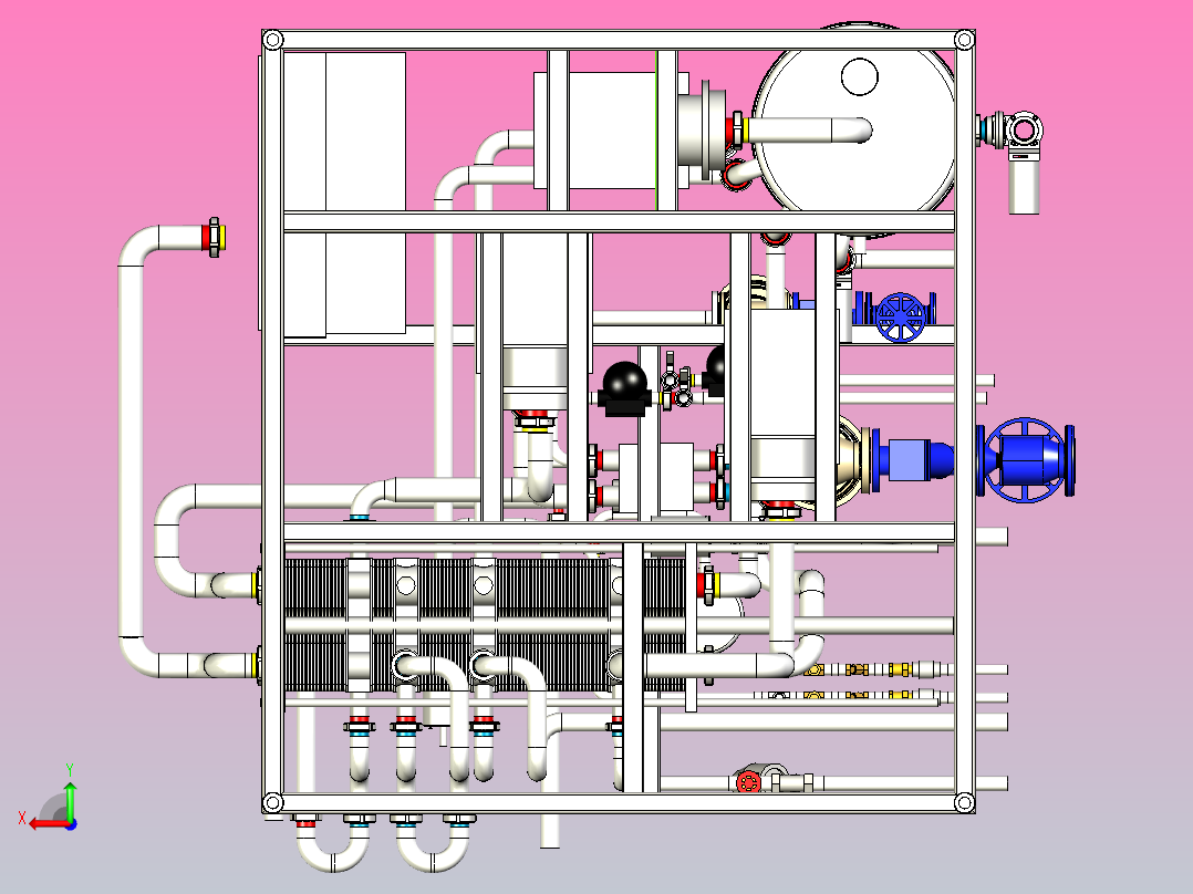 灭菌设备后视图