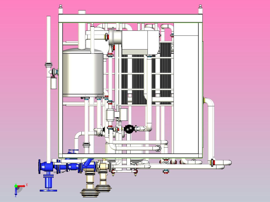 灭菌设备俯视图