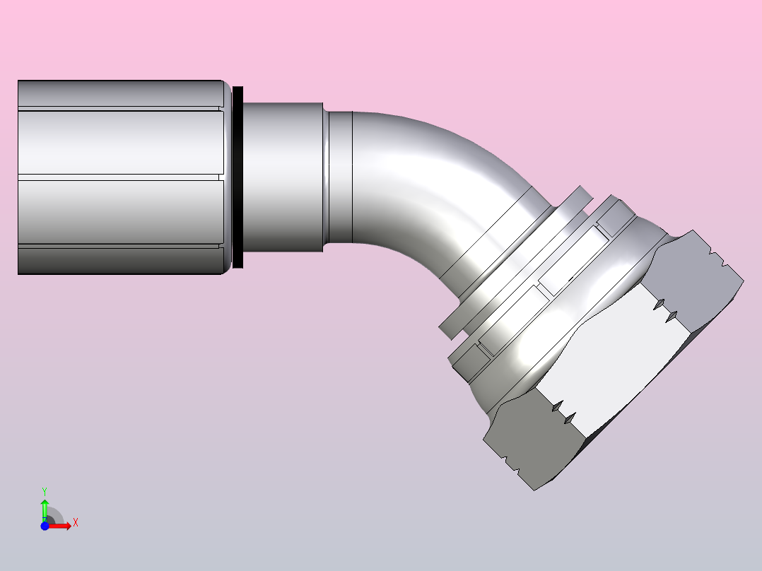 标准液压接头1B148-16-12前视图