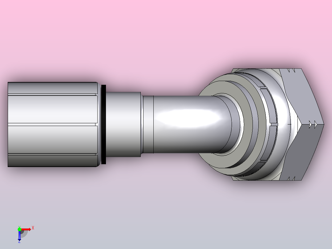 标准液压接头1B148-16-12俯视图