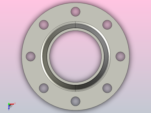 JB_T82.2-1994凹凸面对焊钢制管法兰150-40B-1俯视缩略图