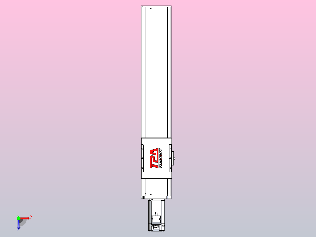 滚珠丝杠直线轴带导轨全封闭TPA-HCR-110D-1610C-L450-M-Y-P40-N3俯视图
