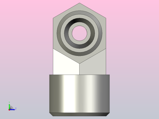 EO管接头三通异径管TR06 10 06LCFX.stp左视缩略图