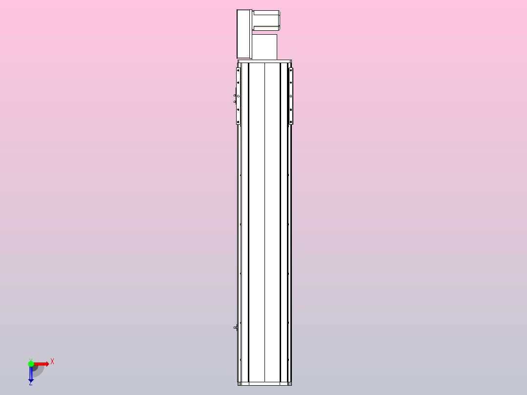 MTB22M标准皮带滑台[MTB22M-L40-950-R-P75-C3]俯视图