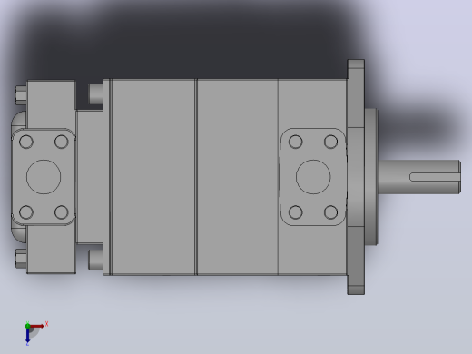 T7系列变速驱动用叶片式液压泵T7BBS-E10-E14-2R00-A2-MW-NOP[T7BBS-E10-E14-2R00-A2-MW-NOP]俯视缩略图