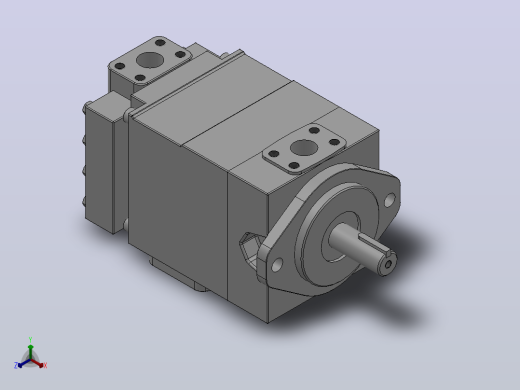 T7系列变速驱动用叶片式液压泵T7BBS-E10-E14-2R00-A2-MW-NOP[T7BBS-E10-E14-2R00-A2-MW-NOP]正等轴测缩略图