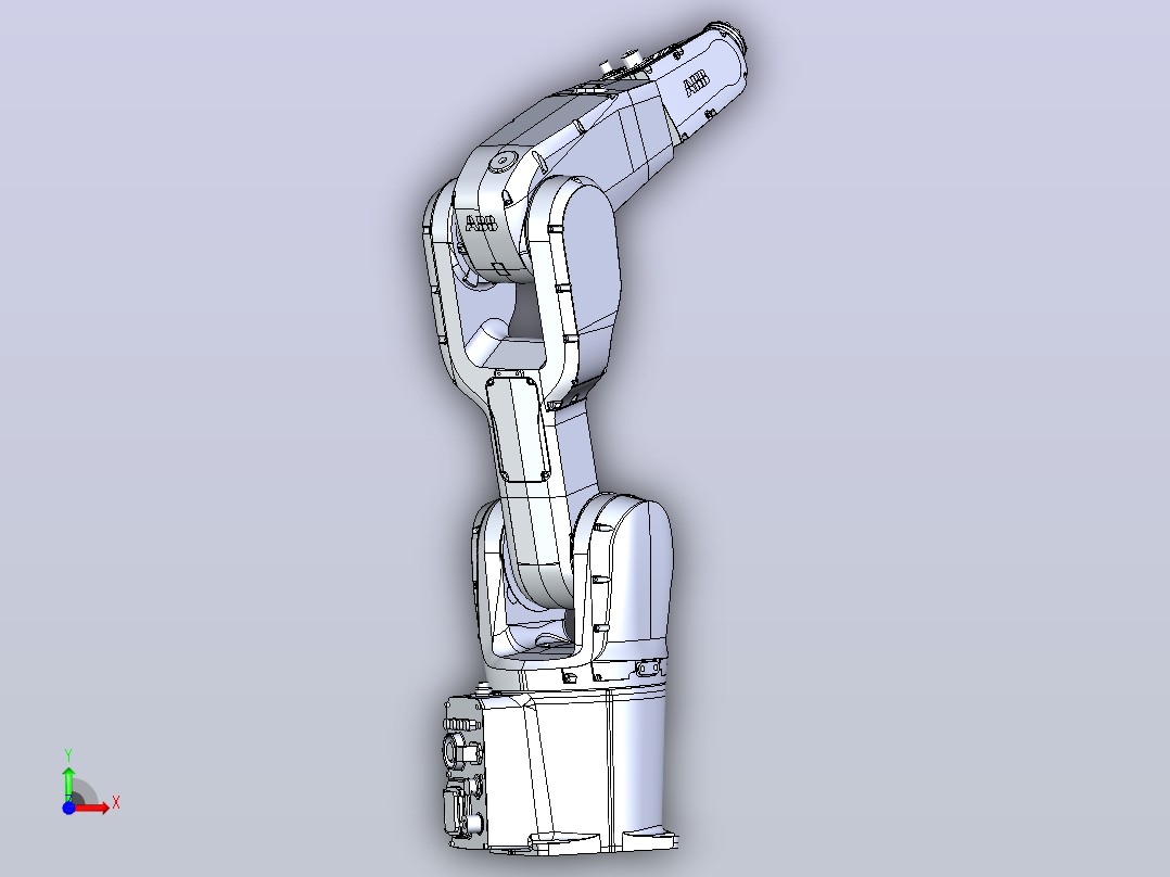 ABB机械手 IR1200 3D模型前视图