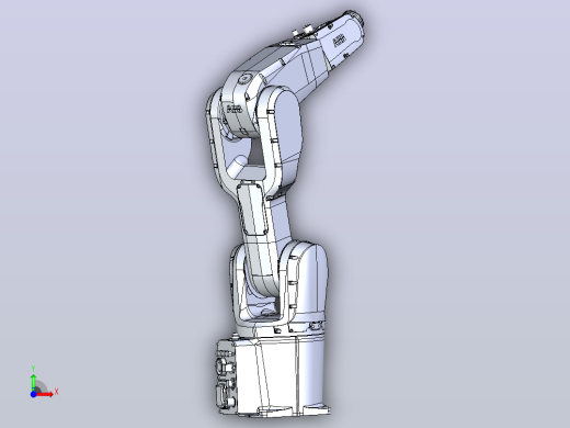 ABB机械手 IR1200 3D模型前视缩略图