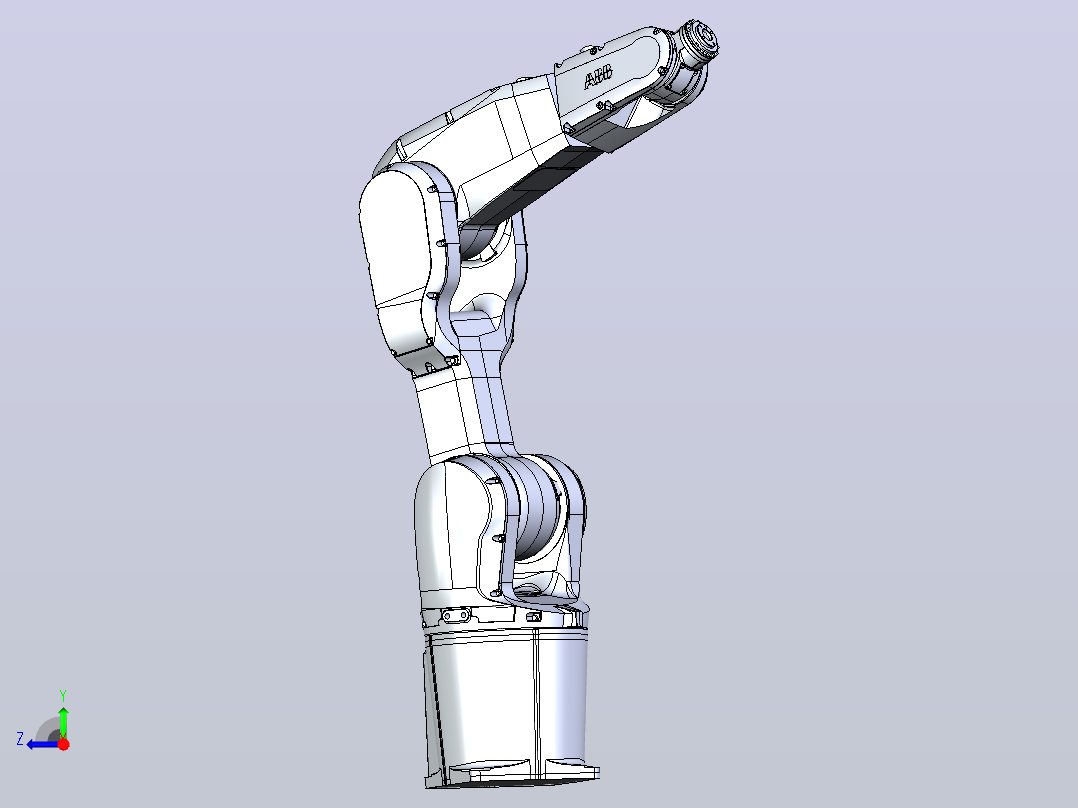 ABB机械手 IR1200 3D模型右视图
