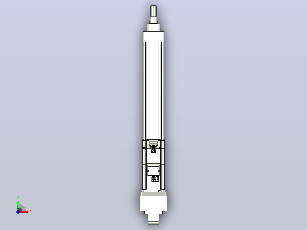 轻载电动缸TPA-ESR40-1210C-L250-MR-CA-W-P40-C3前视图