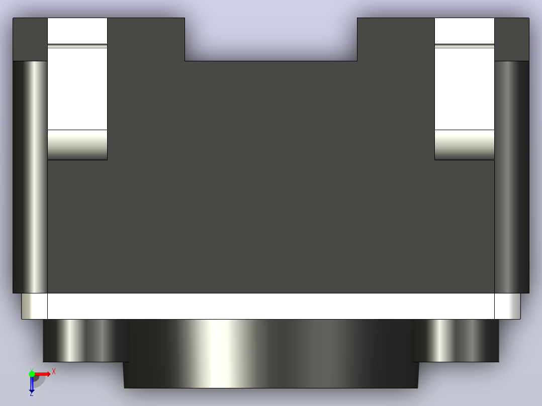 按钮 6x6xH SMD 安装系列。俯视图