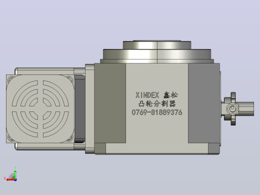 鑫松RU110DT凸轮分割器直角右水平配电机-输出销孔后视缩略图