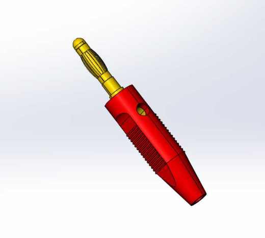 红色香蕉插头连接器缩略图