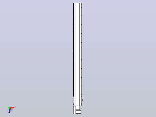 皮带直线轴半封闭可选导轨TPA-HNB-202D-140-L2000-ML-C-P75-N3俯视缩略图