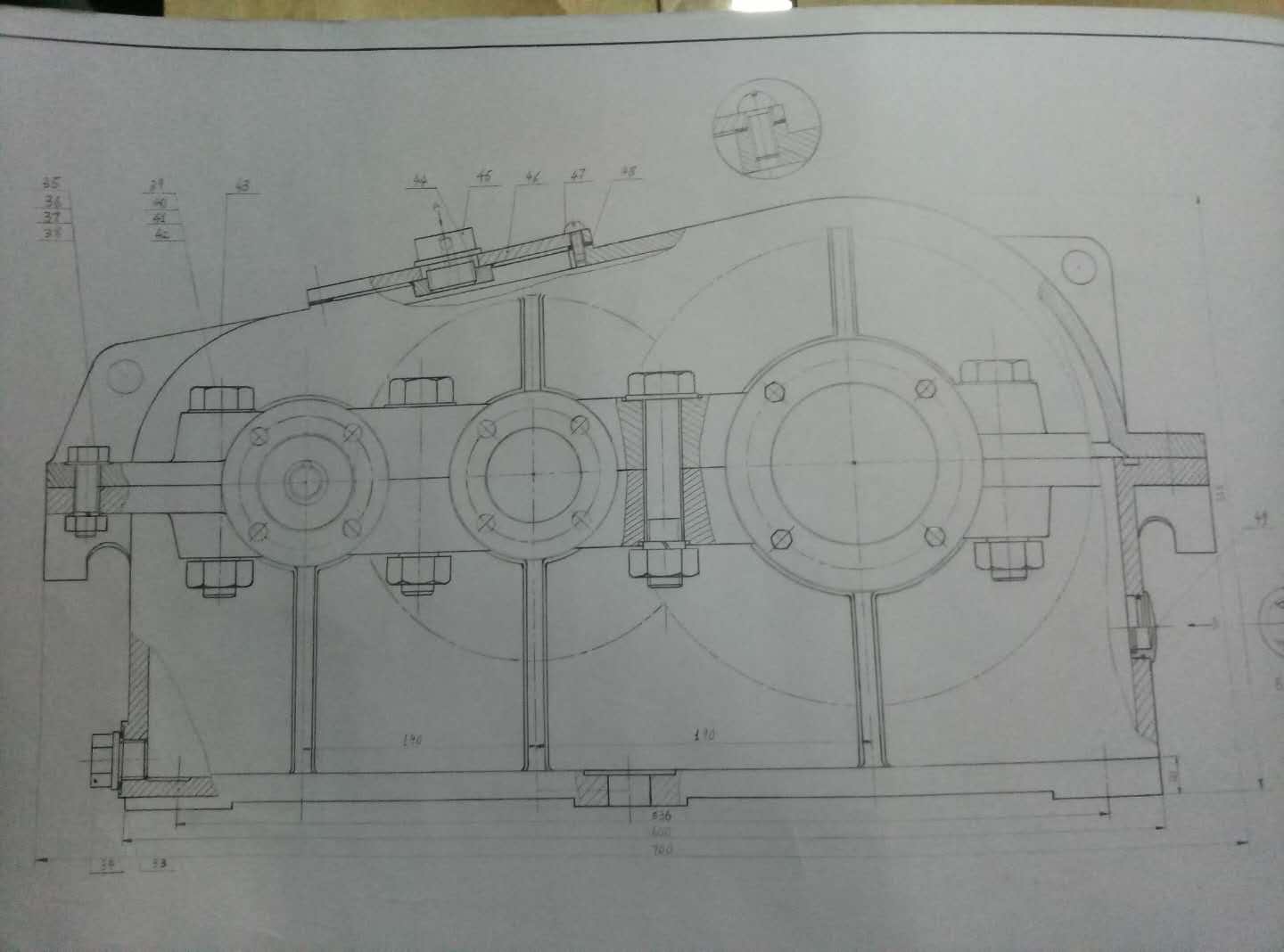斜齿二级减速器三维建模