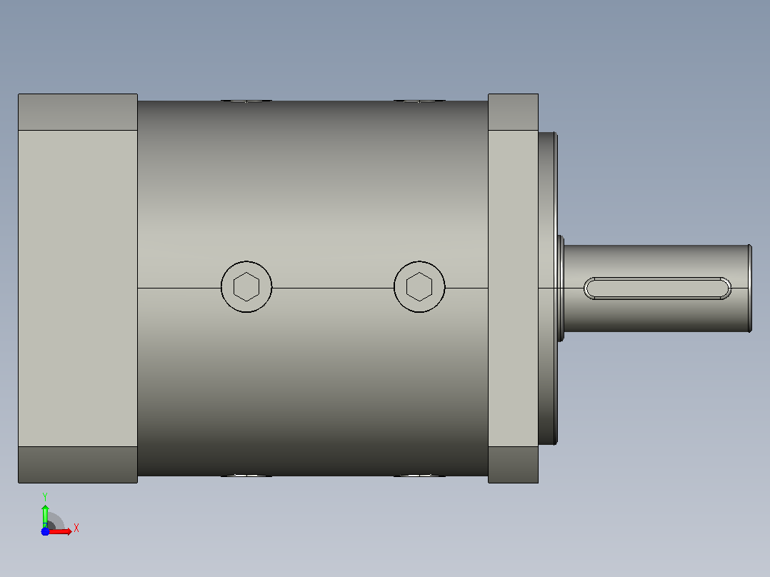 KTF060-L1-14-50-70-M5行星减速机前视图