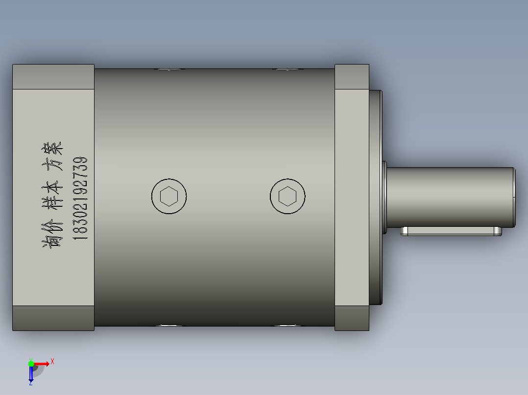 KTF060-L1-14-50-70-M5行星减速机俯视图