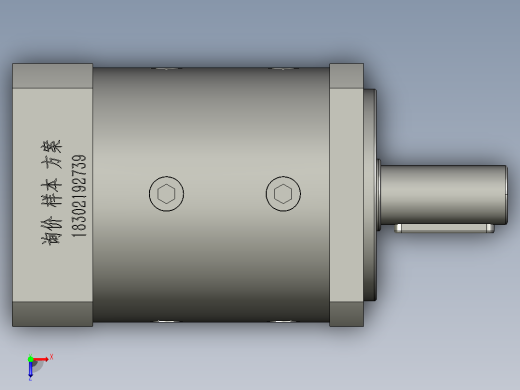 KTF060-L1-14-50-70-M5行星减速机俯视缩略图