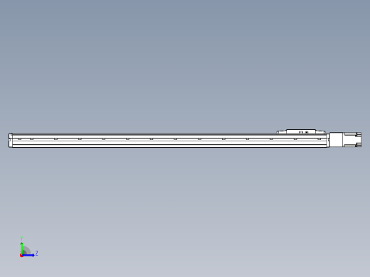 滚珠丝杠直线轴内置导轨TPA-GCR-120-1610C-L1100-M-M40-N3左视缩略图