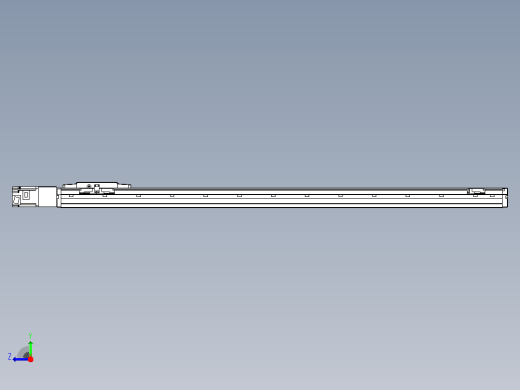 滚珠丝杠直线轴内置导轨TPA-GCR-120-1610C-L1100-M-M40-N3右视缩略图