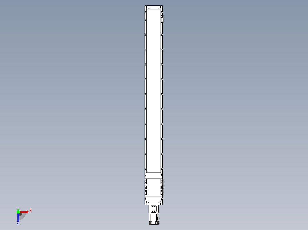 滚珠丝杠直线轴内置导轨TPA-GCR-120-1610C-L1100-M-M40-N3俯视图