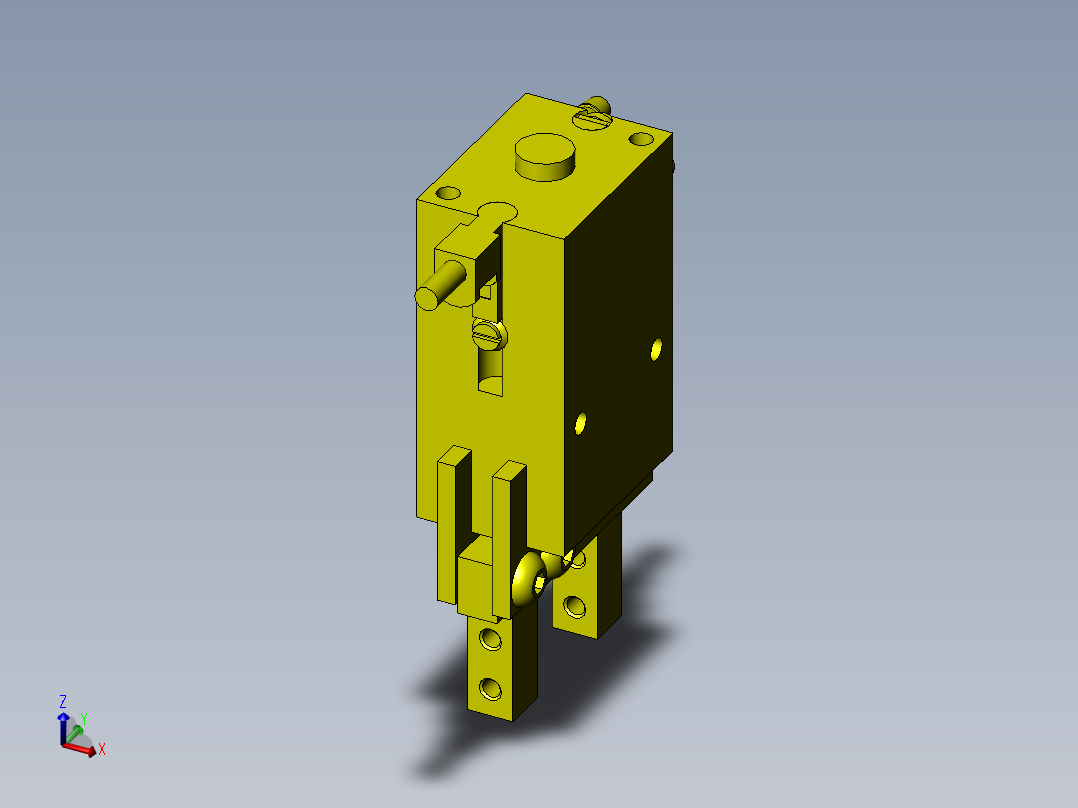 带工件储料器的气动夹具