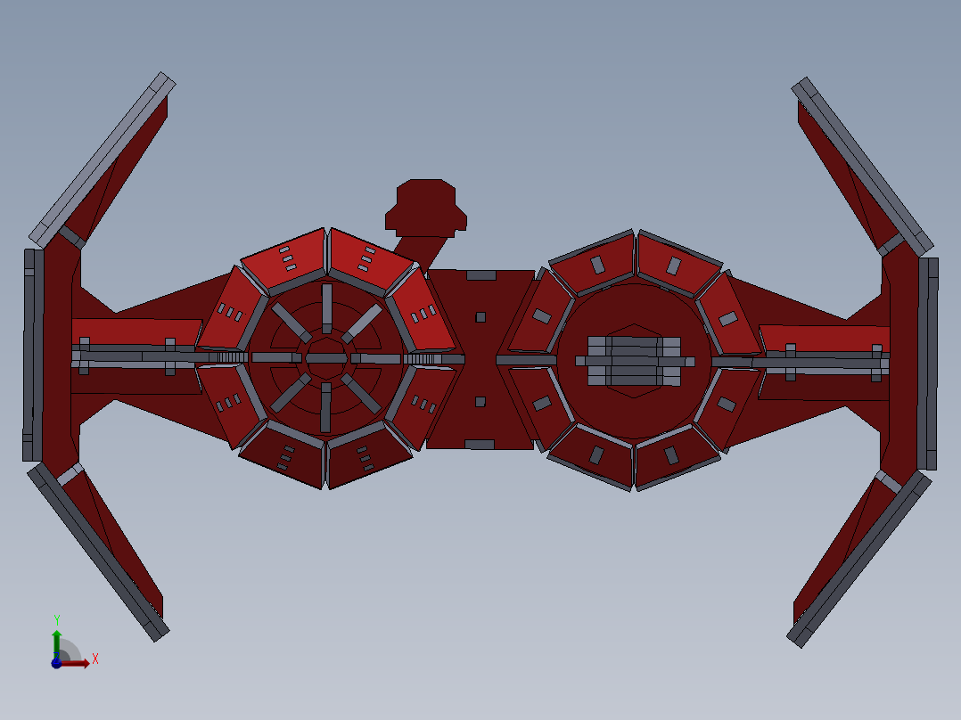 激光切割轰炸机飞行木制玩具模型3D图纸 Solidworks设计 附STEP等前视图