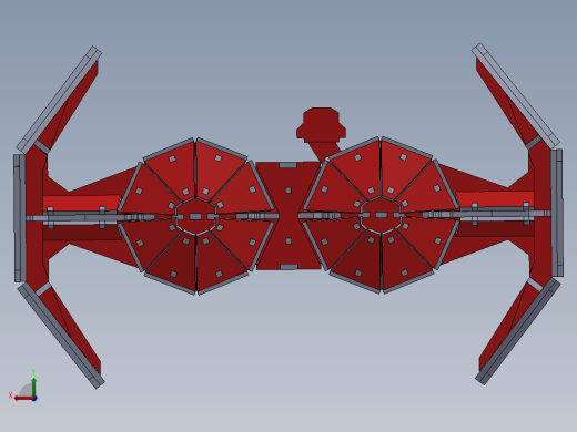 激光切割轰炸机飞行木制玩具模型3D图纸 Solidworks设计 附STEP等后视缩略图