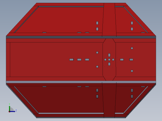 激光切割轰炸机飞行木制玩具模型3D图纸 Solidworks设计 附STEP等左视缩略图