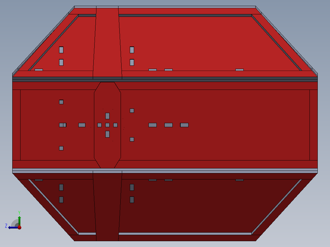 激光切割轰炸机飞行木制玩具模型3D图纸 Solidworks设计 附STEP等右视图