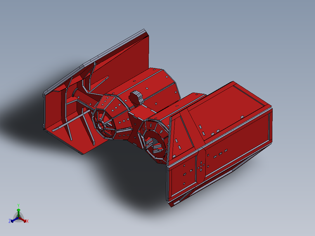 激光切割轰炸机飞行木制玩具模型3D图纸 Solidworks设计 附STEP等正等轴测图