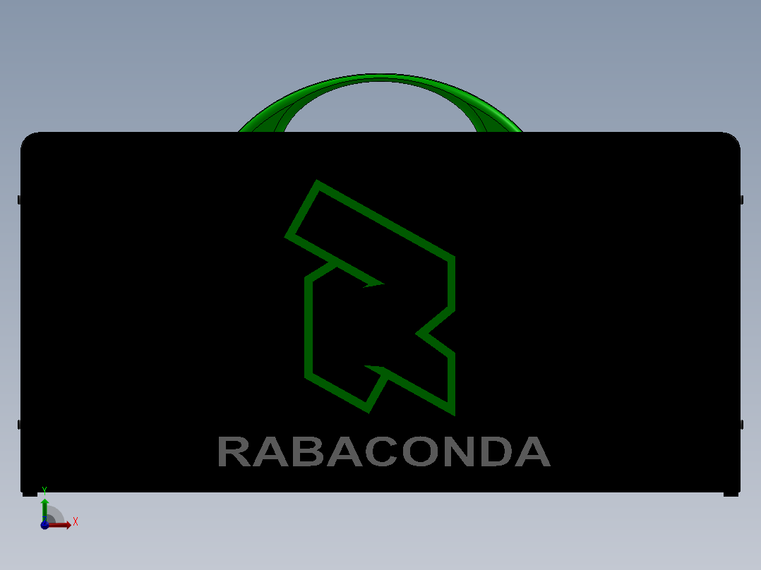 SW2013含特征便携式工具箱工具桌前视图