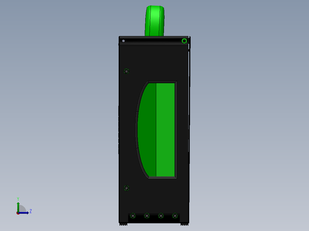 SW2013含特征便携式工具箱工具桌左视图