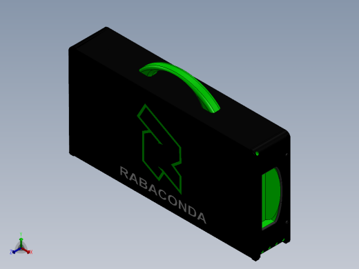 SW2013含特征便携式工具箱工具桌正等轴测缩略图