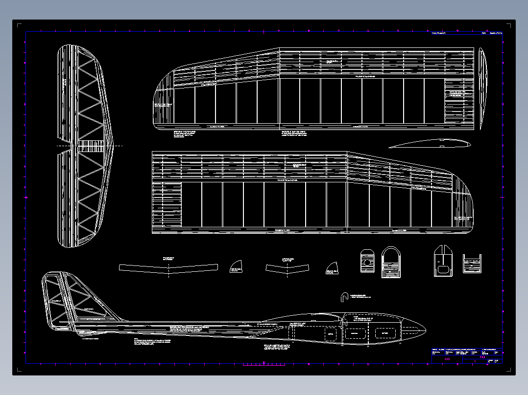 滑翔机设计图纸