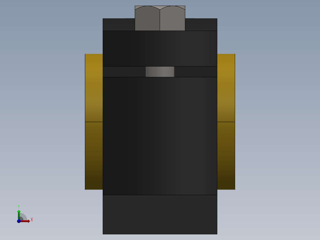 剖分式轴承座前视图