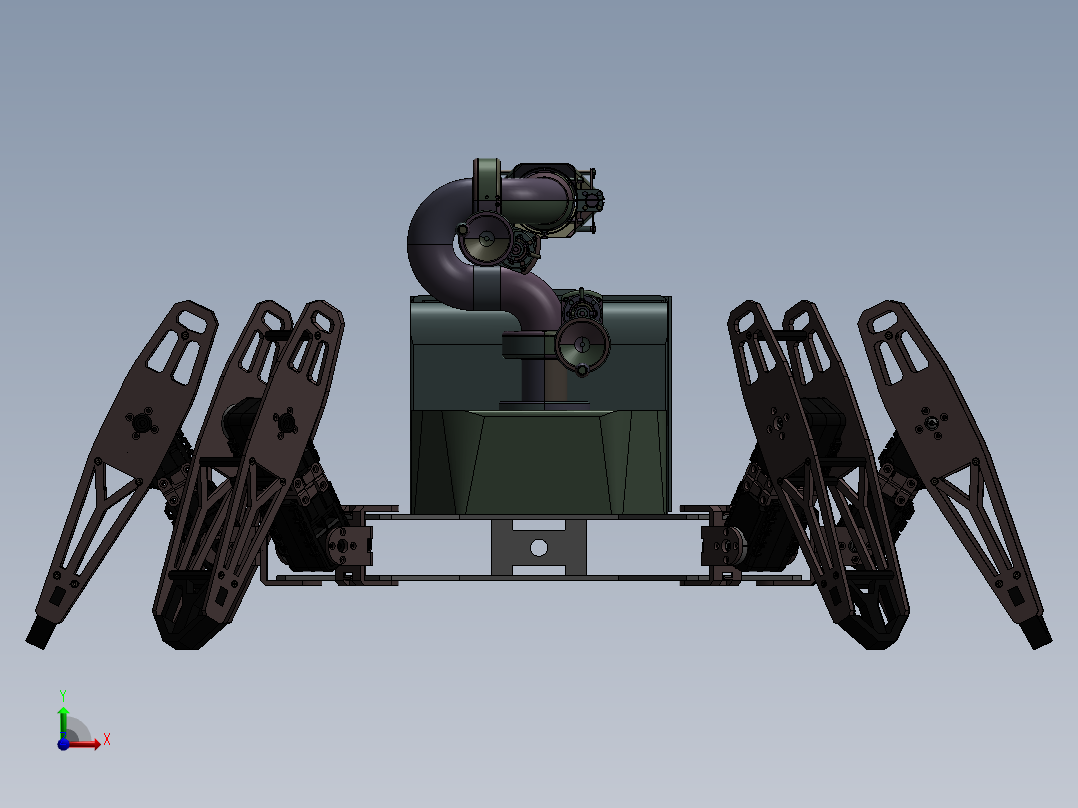 ZDH-JIXS-003 蜘蛛消防员 3D模型前视图