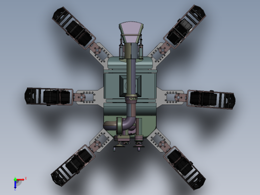 ZDH-JIXS-003 蜘蛛消防员 3D模型俯视缩略图