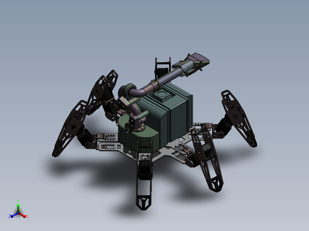 ZDH-JIXS-003 蜘蛛消防员 3D模型正等轴测图