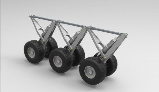 67--空客A400m飞机起落架3D图纸 IGS格式缩略图