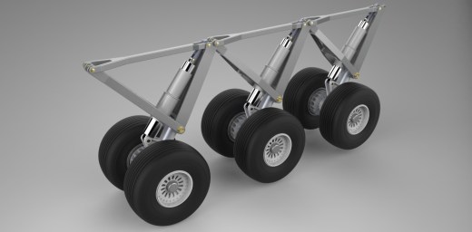 67--空客A400m飞机起落架3D图纸 IGS格式缩略图