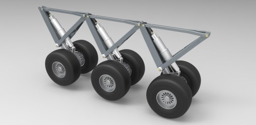 67--空客A400m飞机起落架3D图纸 IGS格式缩略图