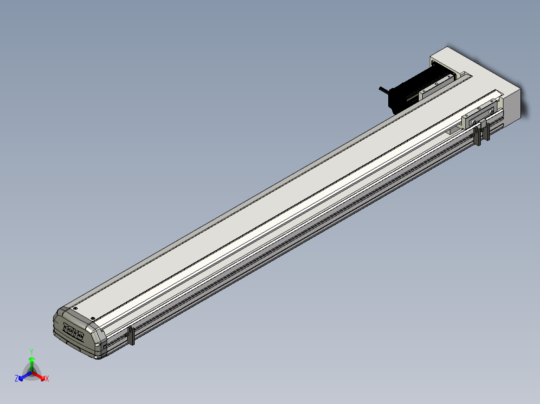 Toyo东佑达直线模组-ETH13-1000-BL-200W+煞車正等轴测图